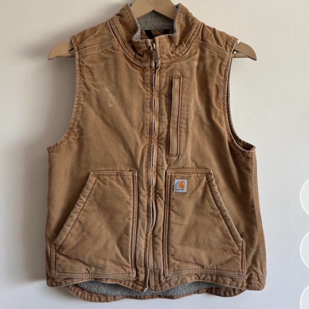 Carhartt Tan Sherpa-Lined Vest